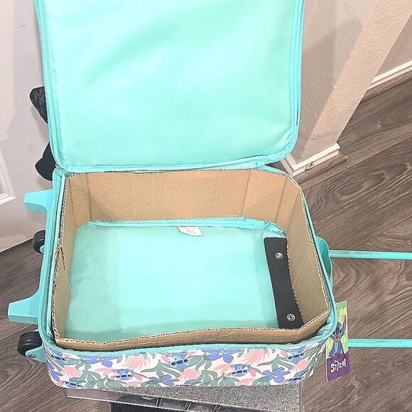 Bioworld Disney Stitch Floral Soft Side Luggage - Picture 8 of 9